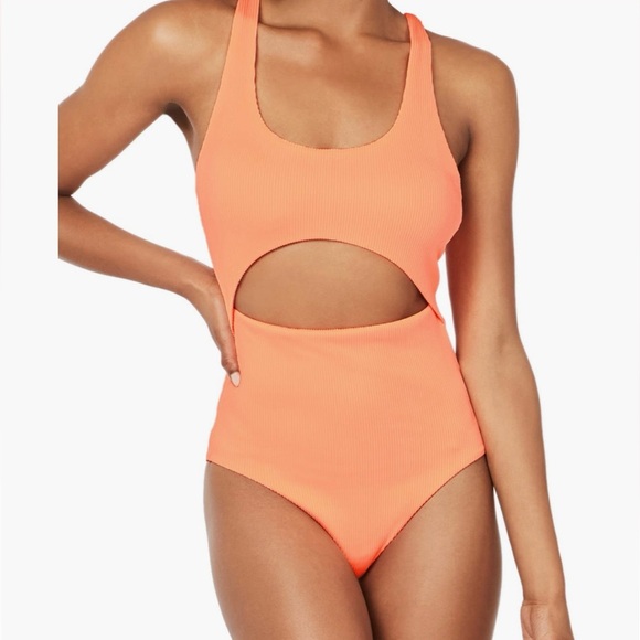 Sweaty Betty Other - Sweaty Betty Passion Coral Cutout Swimsuit